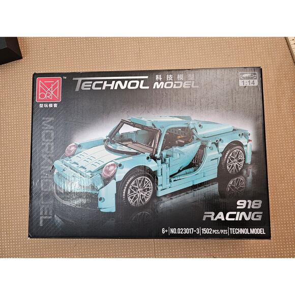 thecnol model Other - Building Block 918 Racing Race Car Green Brick Thecnol Model 1502 Pcs / 023017